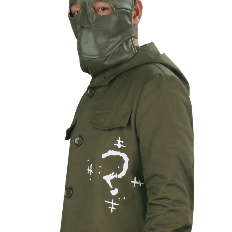 The Batman 2022 Riddler Cosplay Costume with Mask In Stock-Takerlama