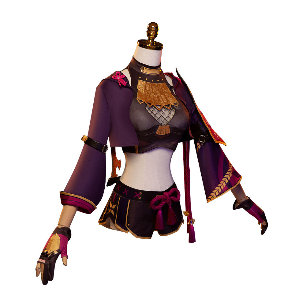Genshin Impact Kuki Shinobu Cosplay Costume