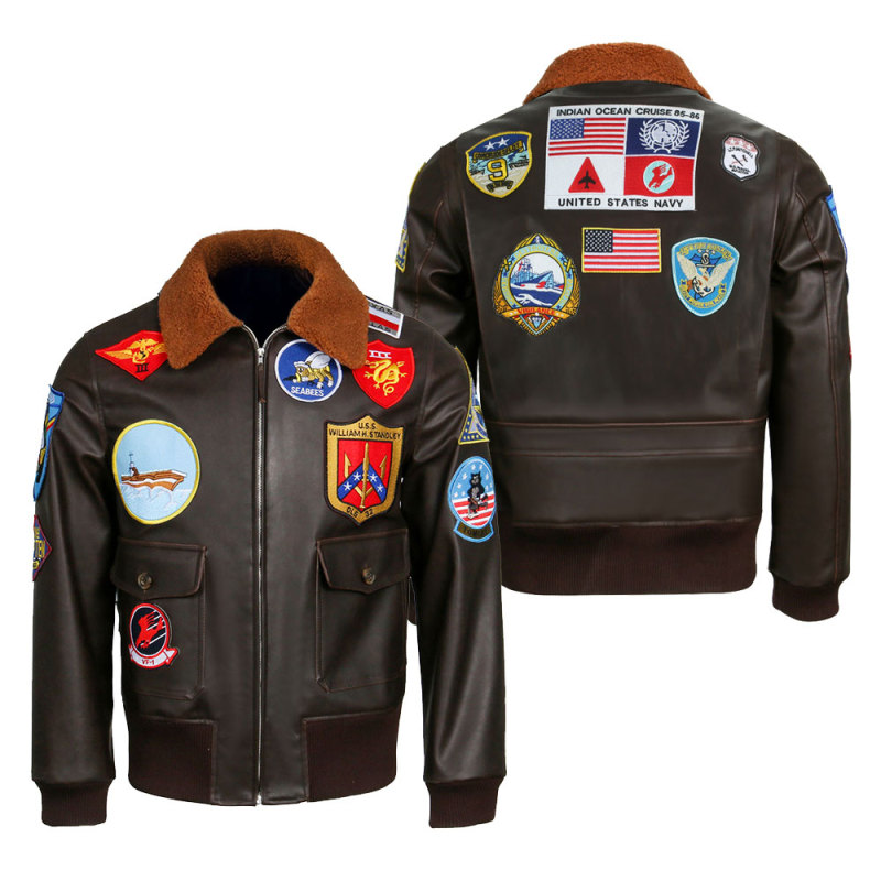 Top Gun 2 Cosplay Costume Maverick Pilot Aviator Jacket Tom Cruise (Ready To Ship)