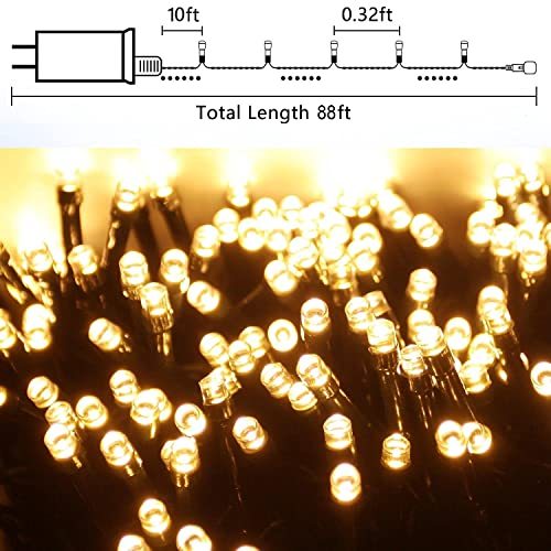 NOFONDA 240LED Waterproof Christmas Tree Lights Indoor/Outdoor for Holiday Decorations Party