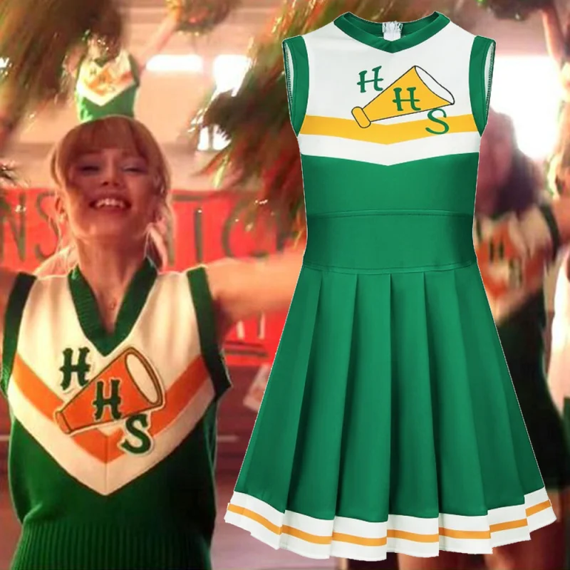 Chrissy Dress Stranger Things Season 4 Hawkins High School Cheerleader Uniform Adults In Stock Takerlama