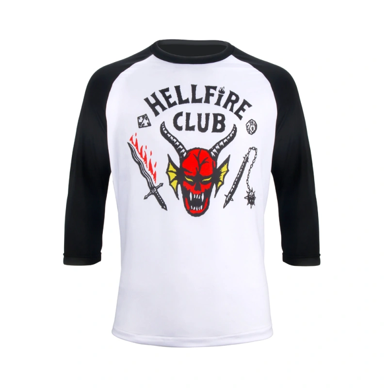 Hellfire Club T-Shirt Stranger Things Season 4 Dustin Henderson Cosplay Adults Kids