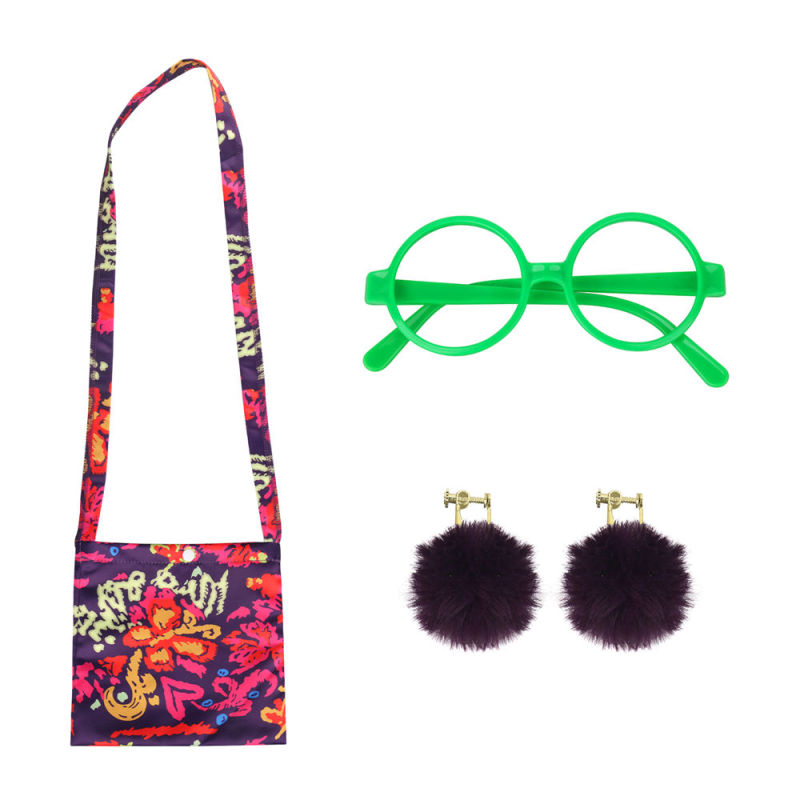 Disney Encanto Mirabel Madrigal Cosplay Bag Glasses Earrings