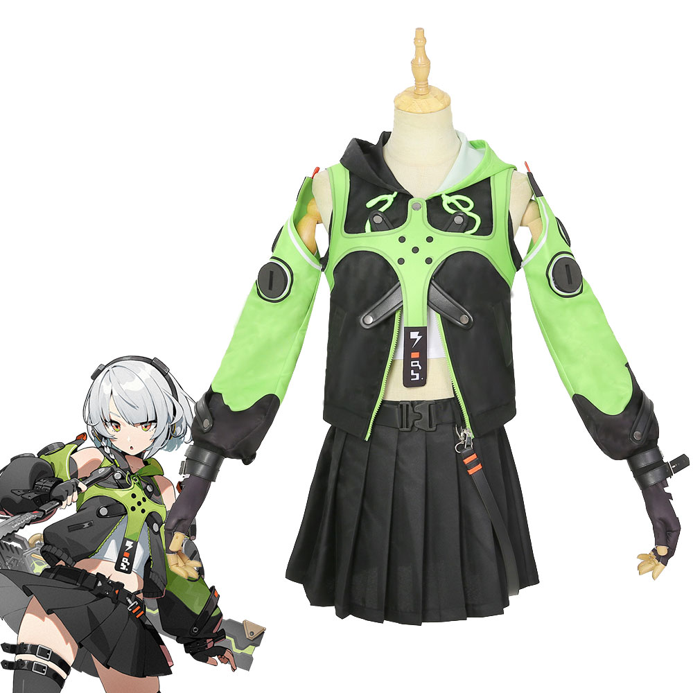 Adult Game Zenless Zone Zero Gentle House Anby Demara Green Cosplay Costume Outfits Takerlama