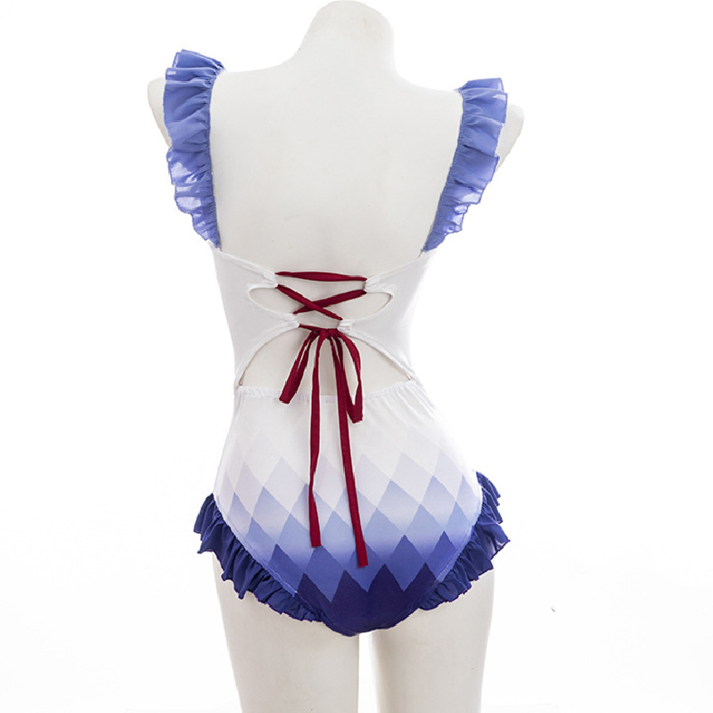 Game Genshin Impact Ganyu Swimsuit Cosplay Costume-Takerlama