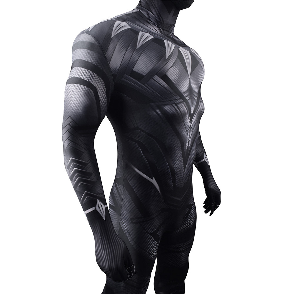 Black Panther 2 T'Challa Cosplay Costume Adult Kids Wakanda Forever Bodysuit Takerlama