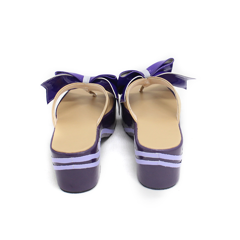 Takerlama Game Genshin Impact Sangonomiya Kokomi Purple Cosplay Shoes Slippers