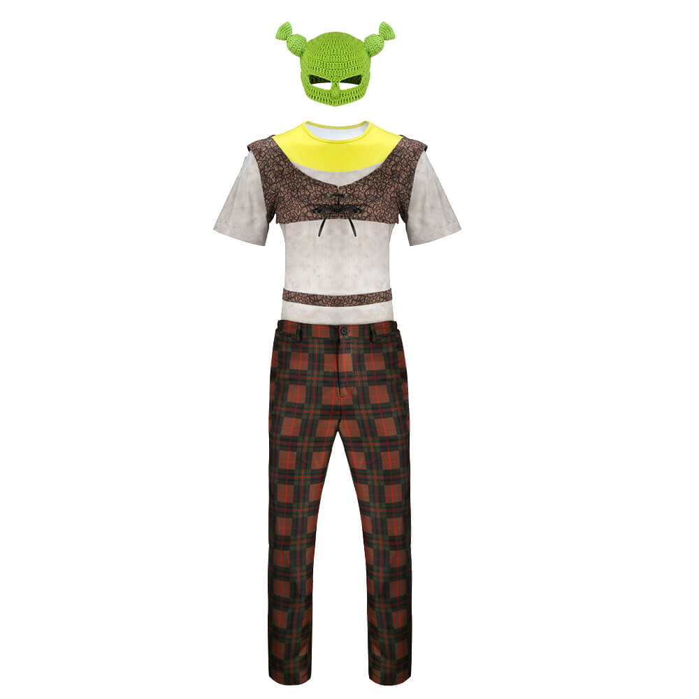 Dreamworks Shrek Halloween Green Cosplay Costume Adult OutfitsTakerlama