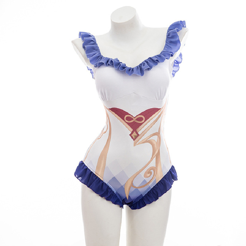 Game Genshin Impact Ganyu Swimsuit Cosplay Costume-Takerlama