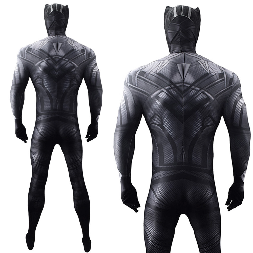 Black Panther 2 T'Challa Cosplay Costume Adult Kids Wakanda Forever Bodysuit Takerlama