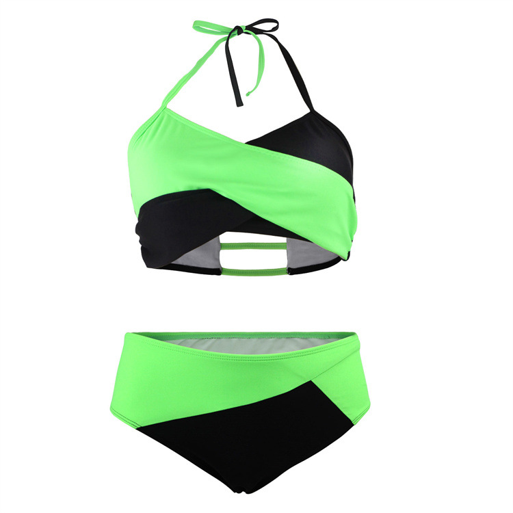 Takerlama Kim Possible Shego Green Black Swimsuit Super Villain Bikini