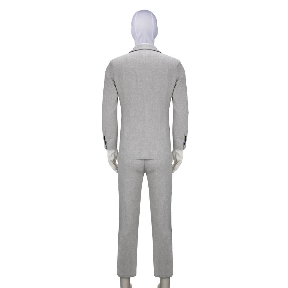 MCU Moon Knight 2022 Mr. Knight Steven Grant Marc Spector Cosplay Costume White Uniform Outfits-Takerlama