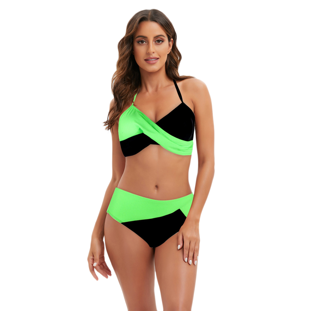 Takerlama Kim Possible Shego Green Black Swimsuit Super Villain Bikini