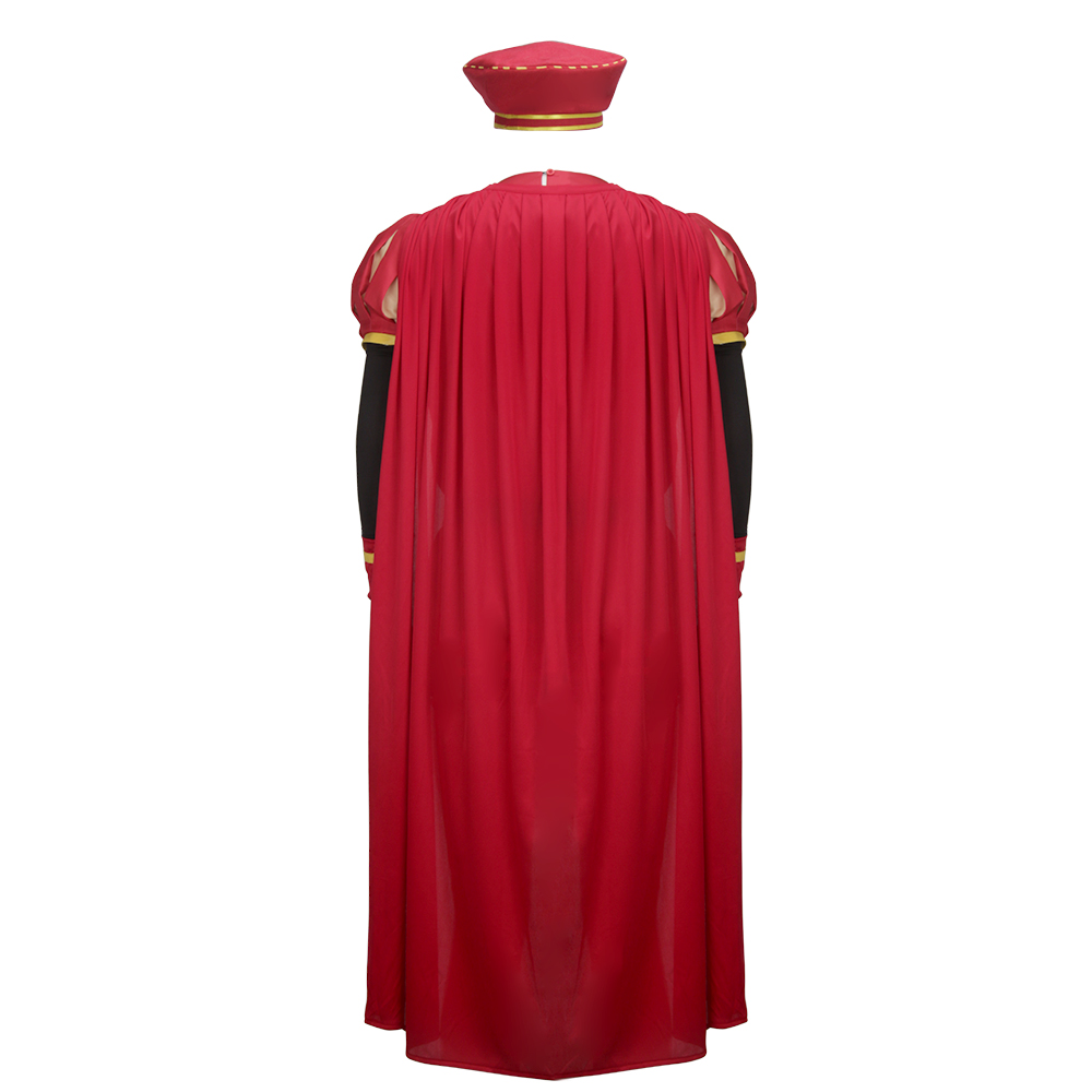 Shrek Lord Farquaad Cosplay Costume Halloween Red Robe Cap Takerlama