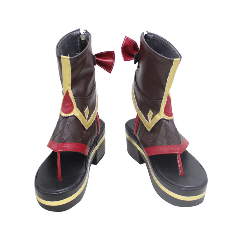 Takerlama Game Genshin Impact Kuki Shinobu Cosplay Shoes Boots