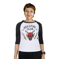 Hellfire Club T-Shirt Stranger Things Season 4 Dustin Henderson Cosplay Adults Kids