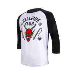 Hell Club T-Shirt ST Season 4 Dustin Henderson Cosplay Adults Kids