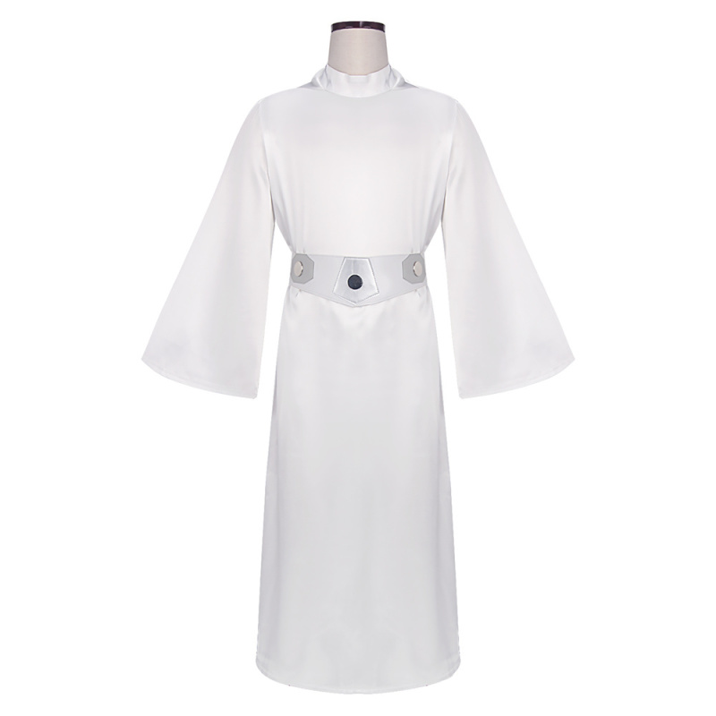 Princess Leia White Dress Star Wars A New Hope Cosplay Costume Adult Kids In Stock Takerlama