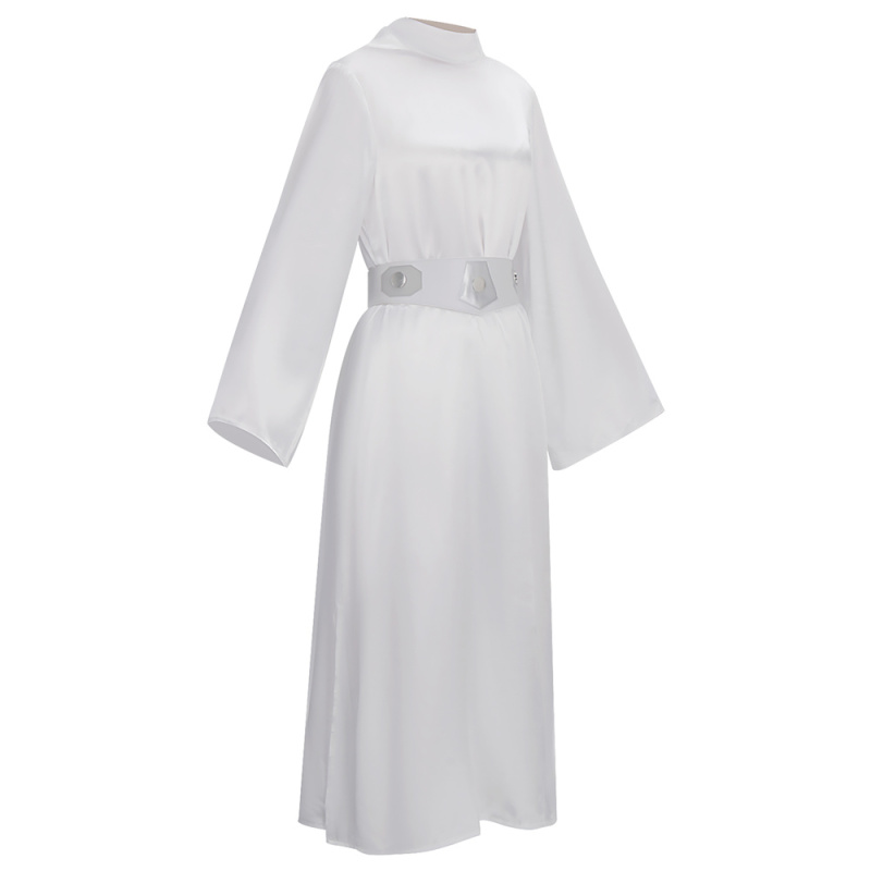 Princess Leia White Dress Star Wars A New Hope Cosplay Costume Adult Kids In Stock Takerlama