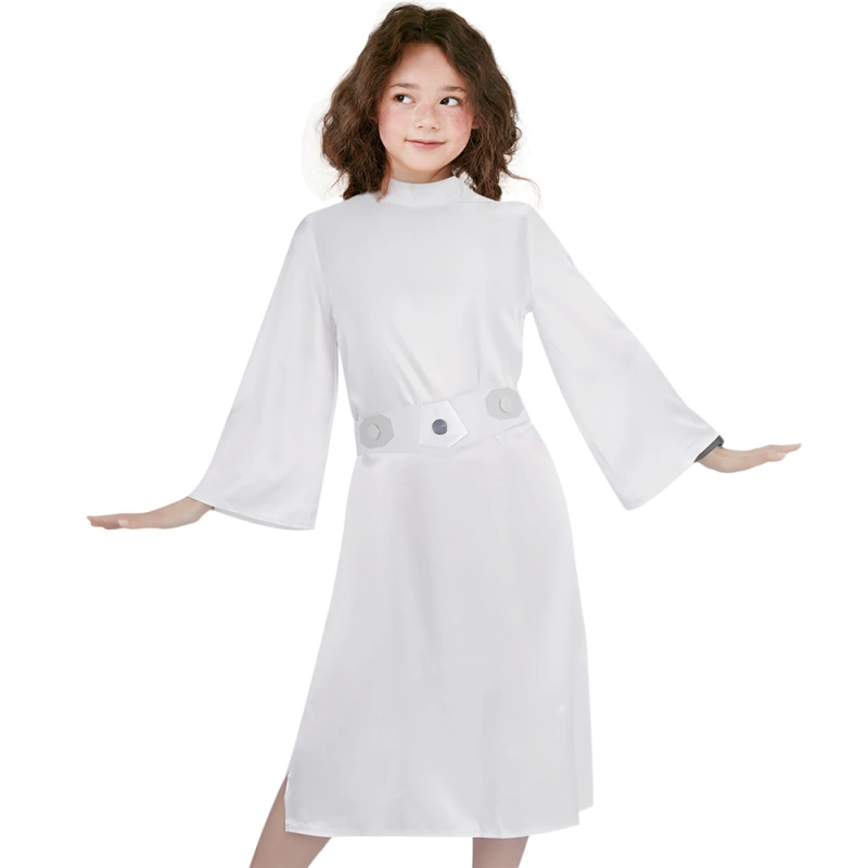 Princess Leia White Dress Star Wars A New Hope Cosplay Costume Adult Kids In Stock Takerlama