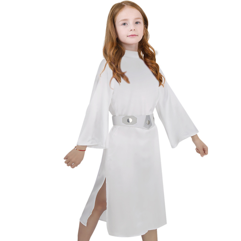 Princess Leia White Dress Star Wars A New Hope Cosplay Costume Adult Kids In Stock Takerlama