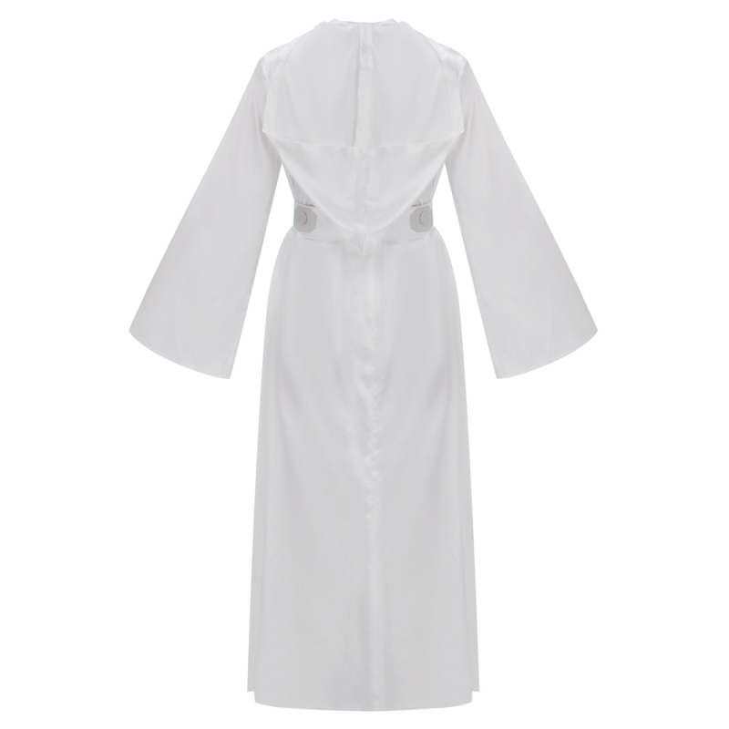 Princess Leia White Dress Star Wars A New Hope Cosplay Costume Adult Kids In Stock Takerlama