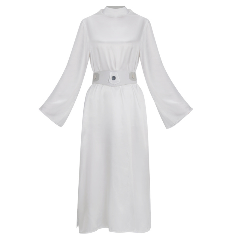 Princess Leia White Dress Star Wars A New Hope Cosplay Costume Adult Kids In Stock Takerlama