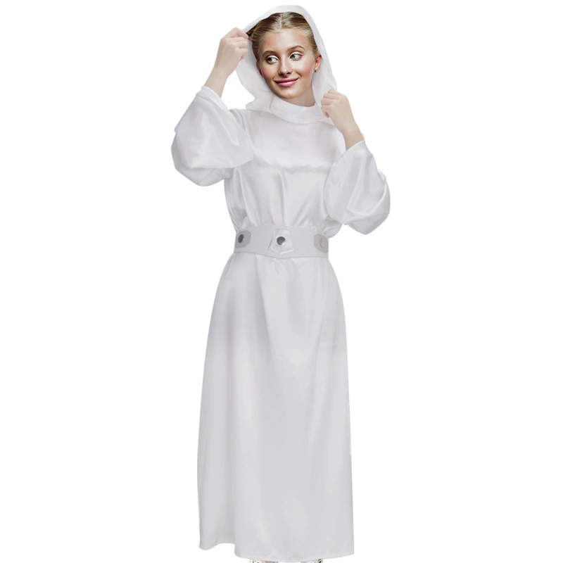 Princess Leia White Dress Star Wars A New Hope Cosplay Costume Adult Kids In Stock Takerlama