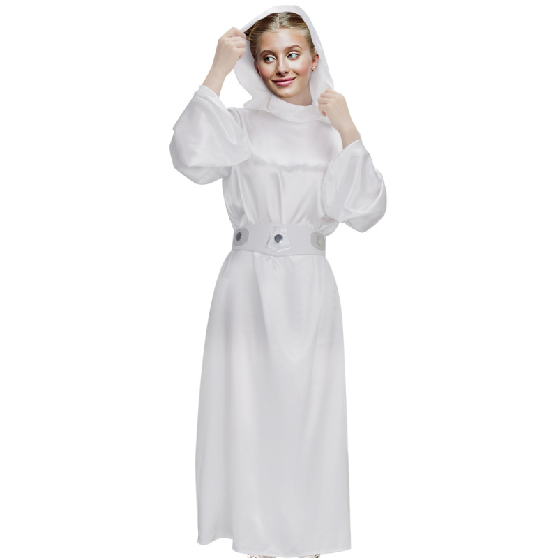 Princess Leia White Dress Star Wars A New Hope Cosplay Costume Adult Kids In Stock Takerlama