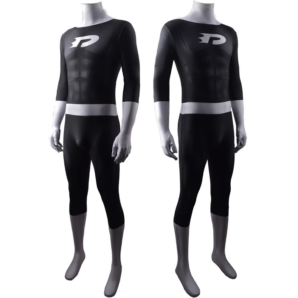Danny Phantom Black Halloween Costume Cosplay Bodysuit Jumpsuit