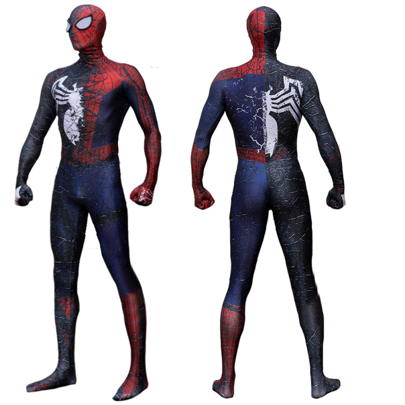 Spider-Man Venom TASM 2 Symbiote Black Zentai Jumpsuit