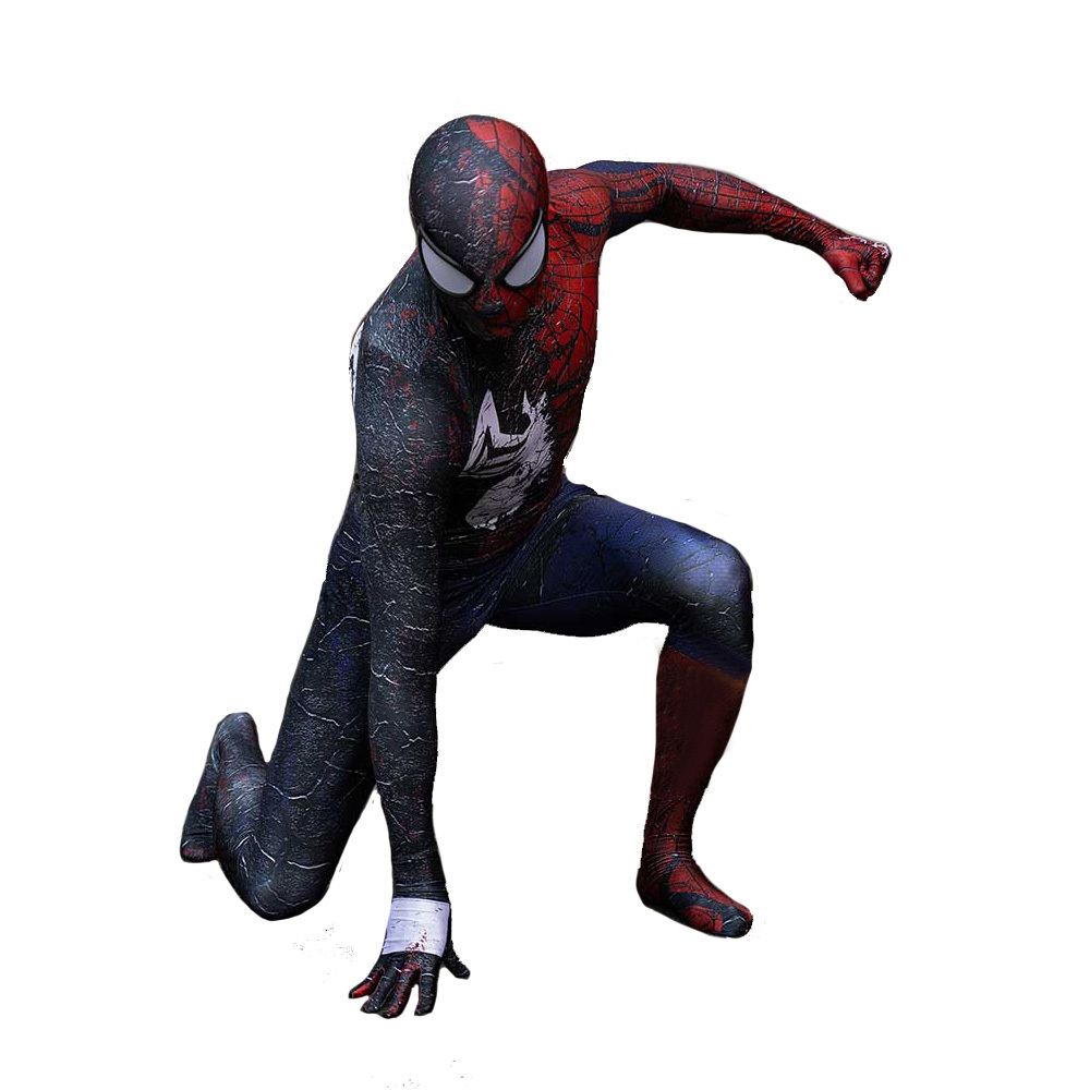 Spider-Man Venom TASM 2 Symbiote Black Zentai Jumpsuit