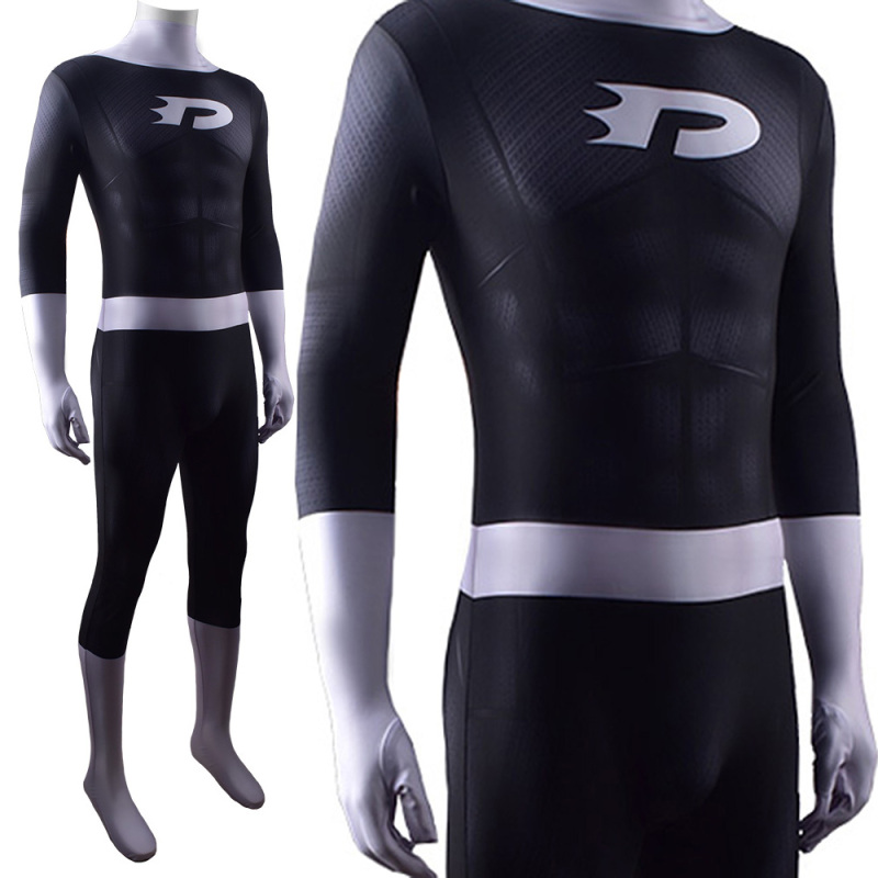 Danny Phantom Black Halloween Costume Cosplay Bodysuit Jumpsuit