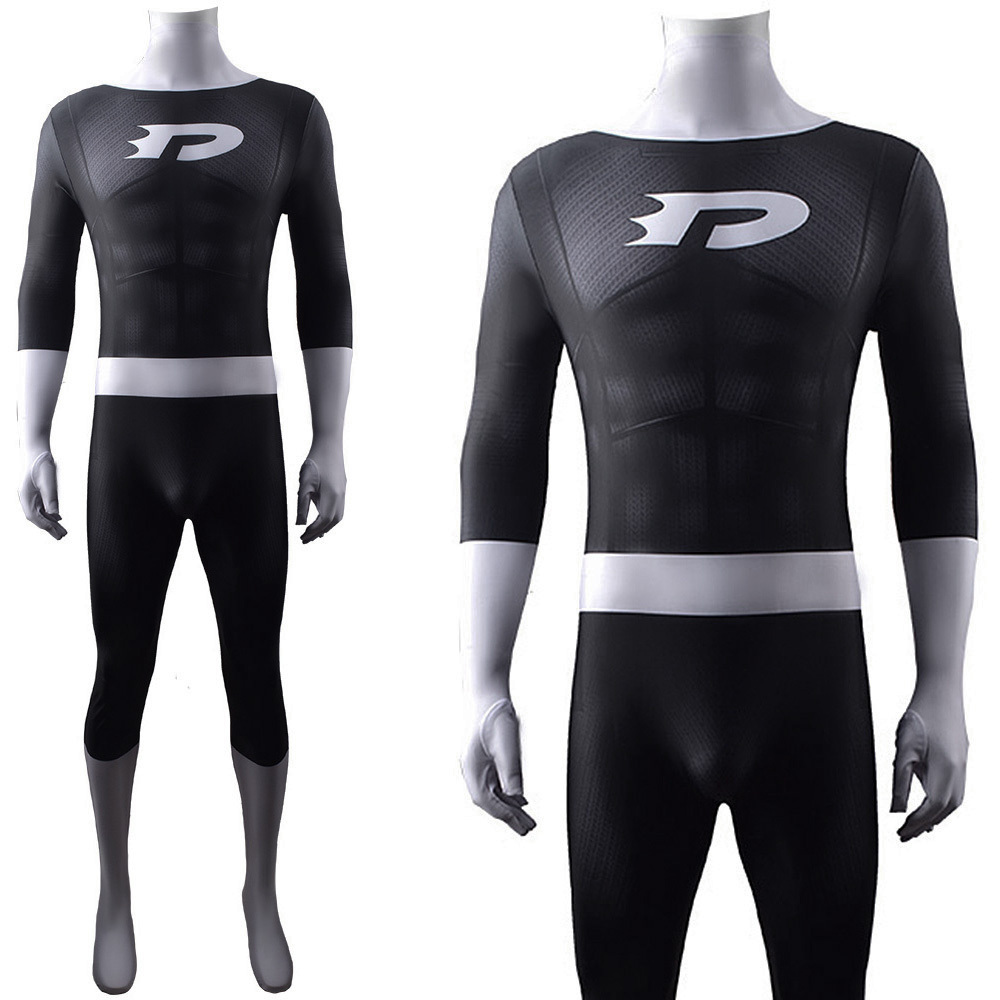 Danny Phantom Black Halloween Costume Cosplay Bodysuit Jumpsuit