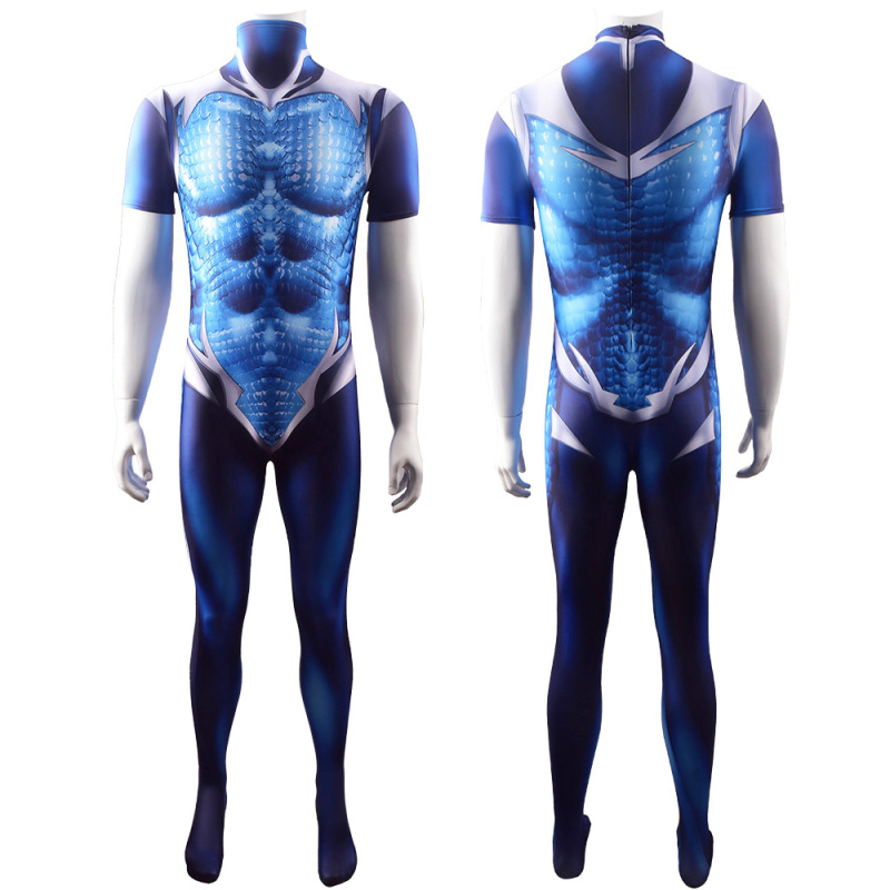 DC Teen Titans Aqualad Garth Tempest Superhero Zentai Jumpsuit