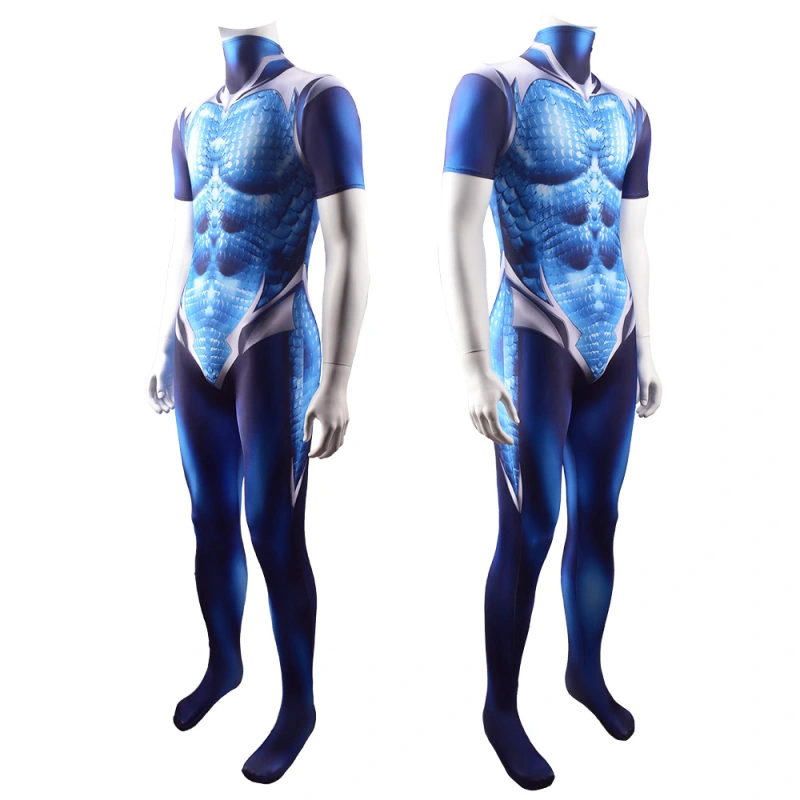 DC Teen Titans Aqualad Garth Tempest Superhero Zentai Jumpsuit