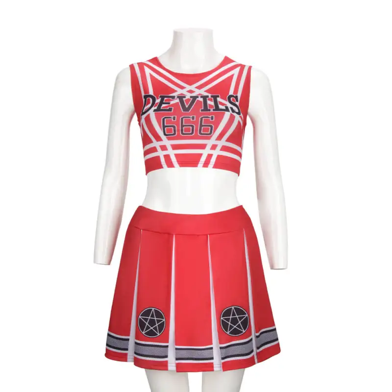 Deinfluencer Costume Devils 666 Cheerleader Red Cosplay Dress (Ready To Ship) Takerlama