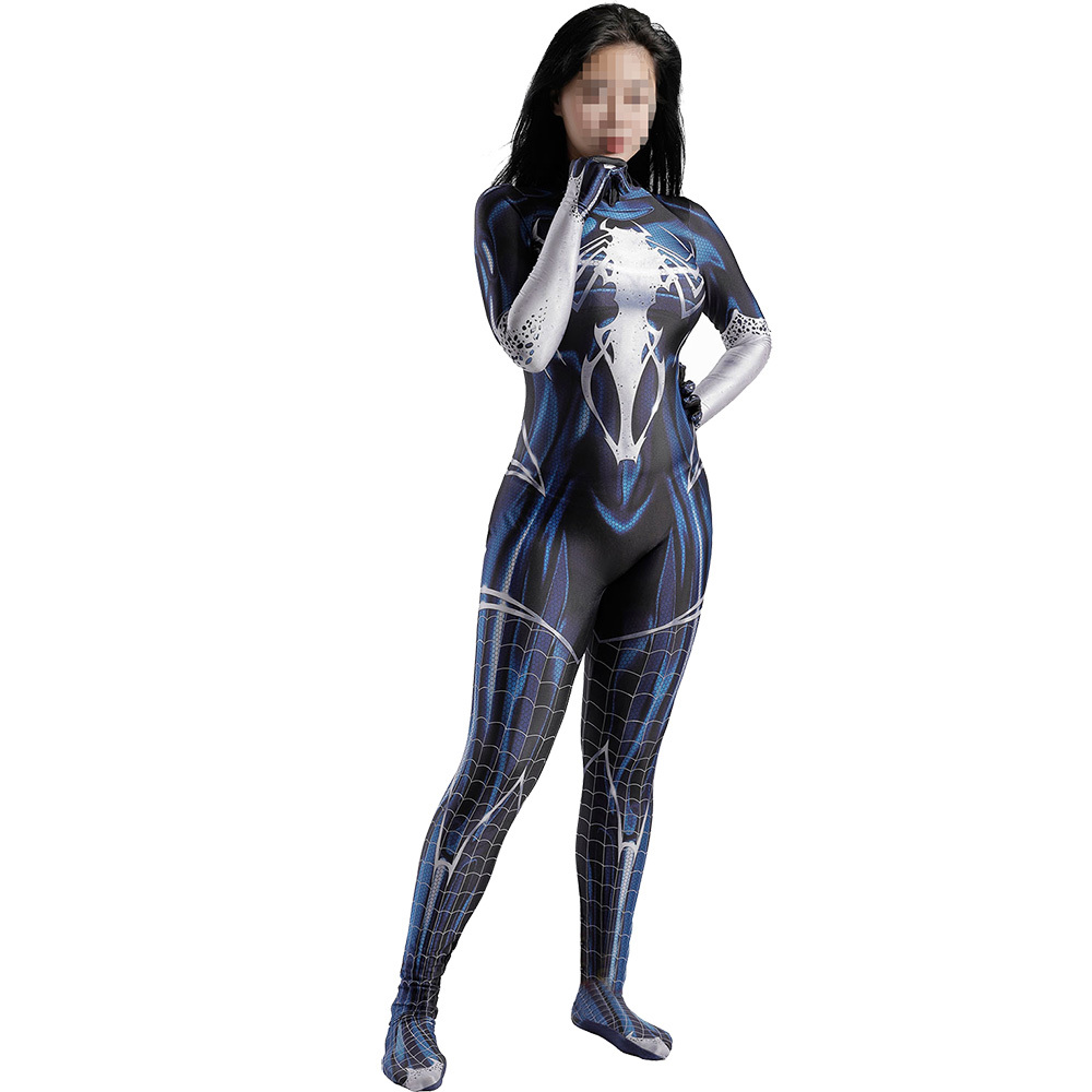 New Venom Symbiote Spider-Man Blue Cosplay Costume