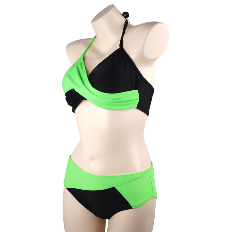 Takerlama Kim Possible Shego Green Black Swimsuit Super Villain Bikini