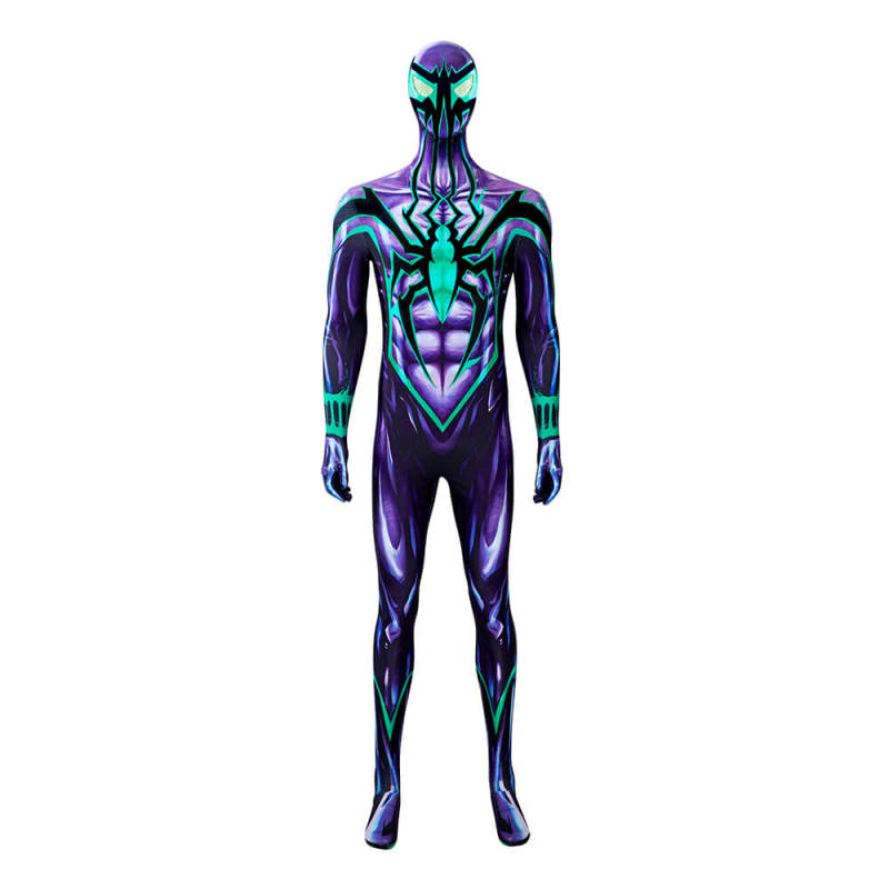 Spider-Man Ben Reilly Purple Cosplay Costume Clone Of Peter Parker