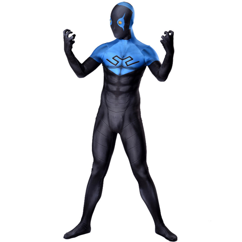 Blue Beetle Superhero Cosplay Costume Adult Kids