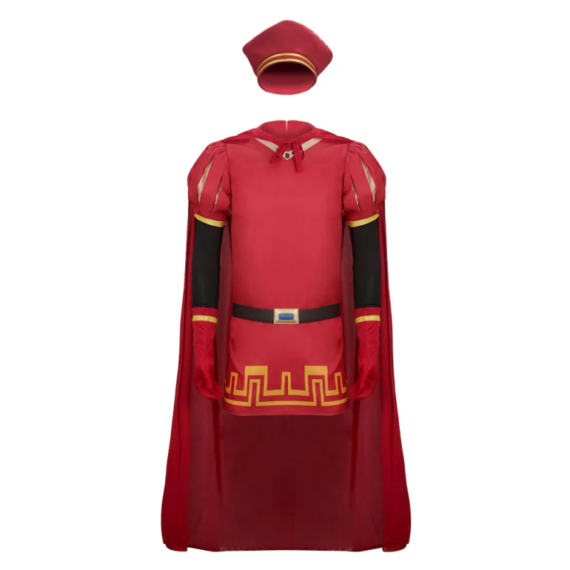 Lord Farquaad Halloween Cosplay Costume Shrek Red Robe Cape Takerlama (Ready To Ship）