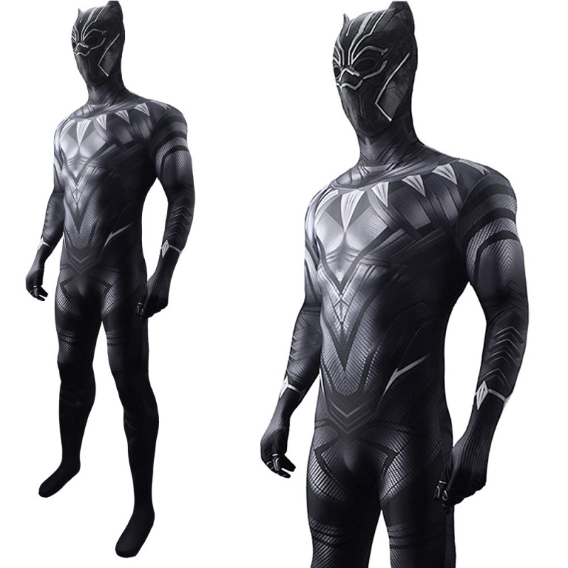 Black Panther 2 T'Challa Cosplay Costume Adult Kids Wakanda Forever Bodysuit