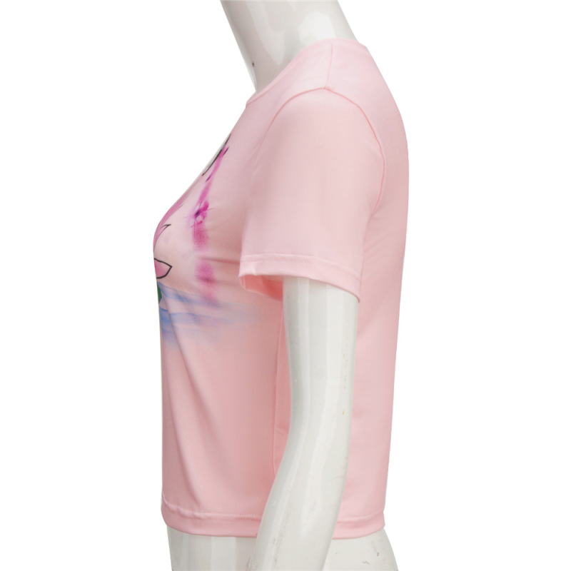 Adult Erika Vu Lana Condo Pink Lotus T-Shirt Cosplay Costume