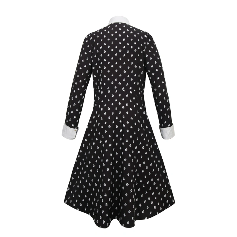 Wednesday The Addams Family Black Costume Cosplay Dress Adult Kids M XL In Stock