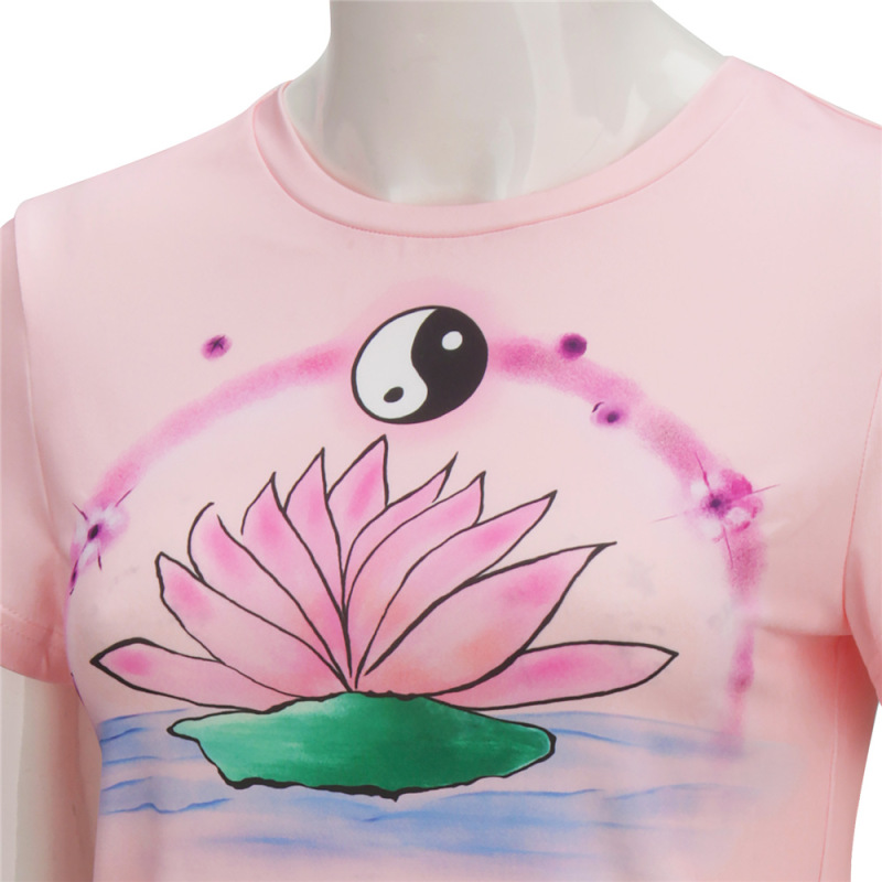 Adult Erika Vu Lana Condo Pink Lotus T-Shirt Cosplay Costume