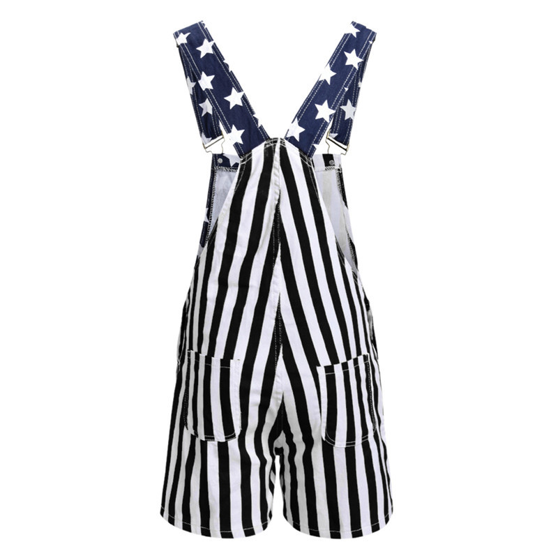 Independence Day Jumpsuit Star Stripe Suspender Pants 4th of July Clothing Overalls Stripe