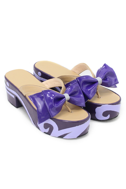 Game Genshin Impact Sangonomiya Kokomi Purple Cosplay Shoes Slippers