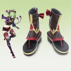 Genshin Impact Kuki Shinobu Cosplay Shoes Boots