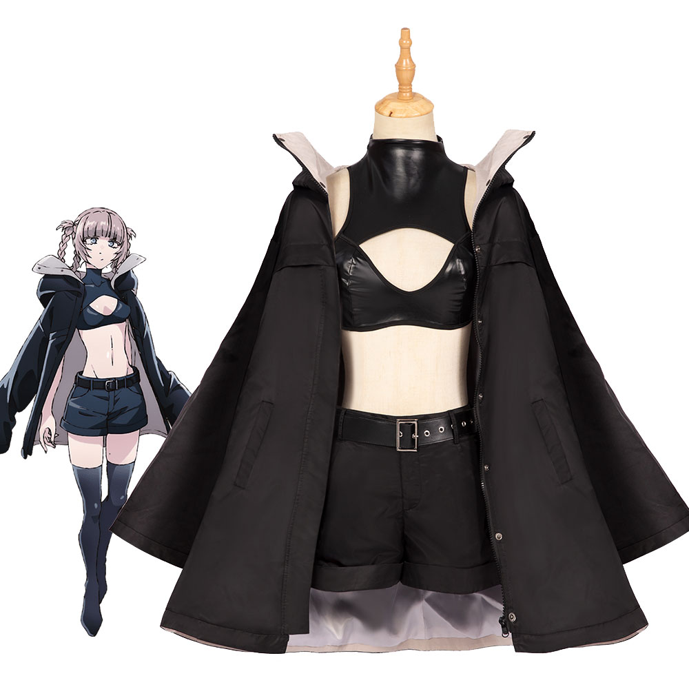 Call of the Night Nazuna Nanakusa Black Cosplay Costume Coat Takerlama